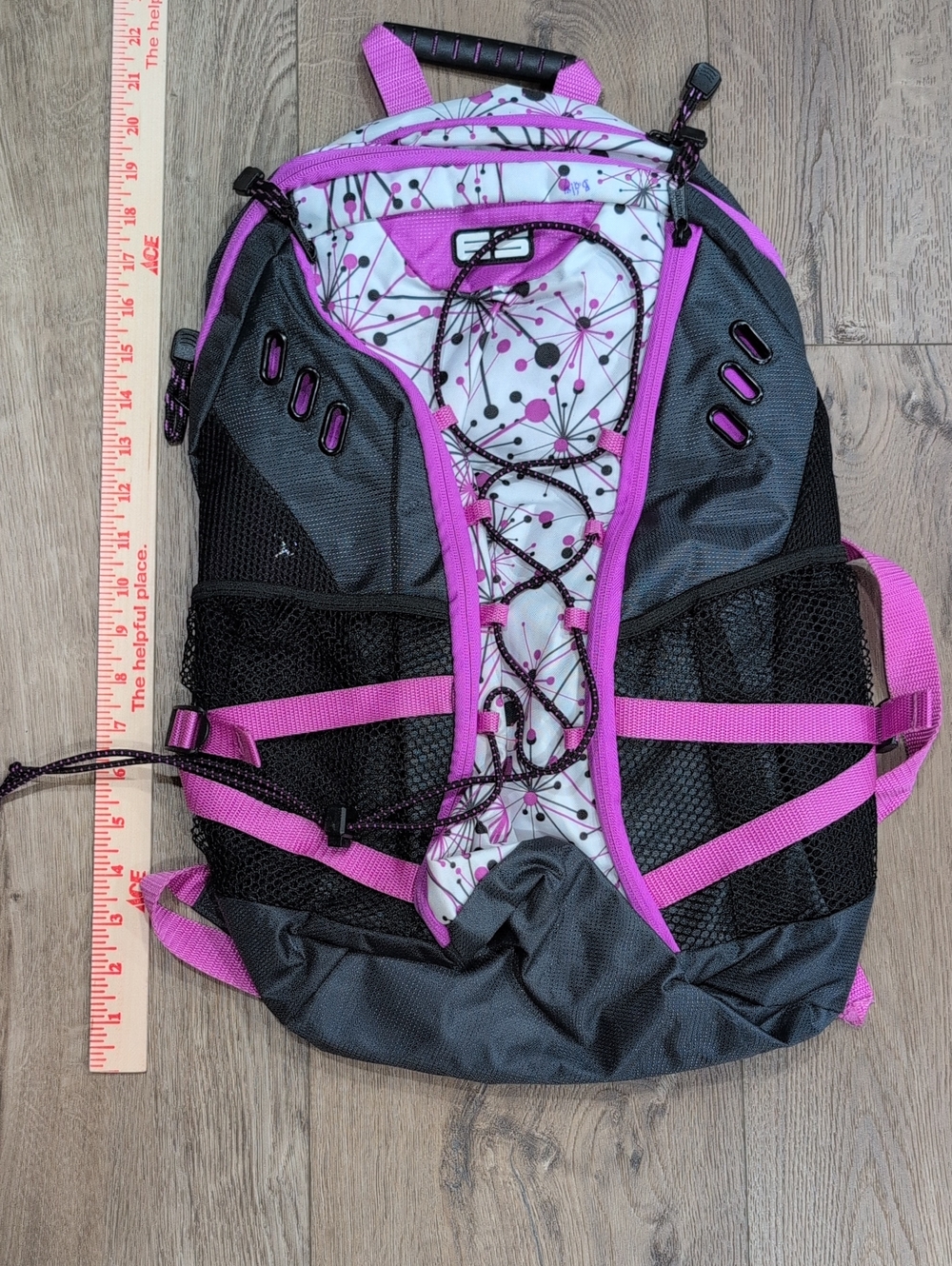 Sporty Pink & Gray Women’s Backpack - Unbranded